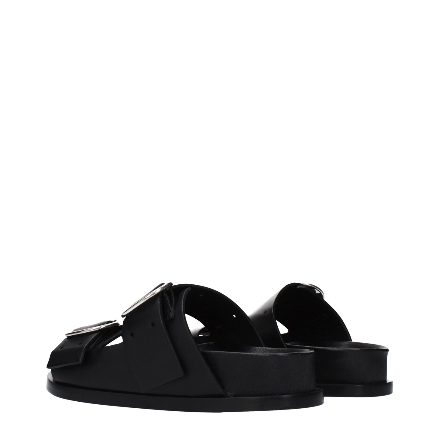 Clogs Slippers by Jil Sander for women in leather black features an timeless Women's Leather Clogs Slippers aesthetic, defined by a and a refined .