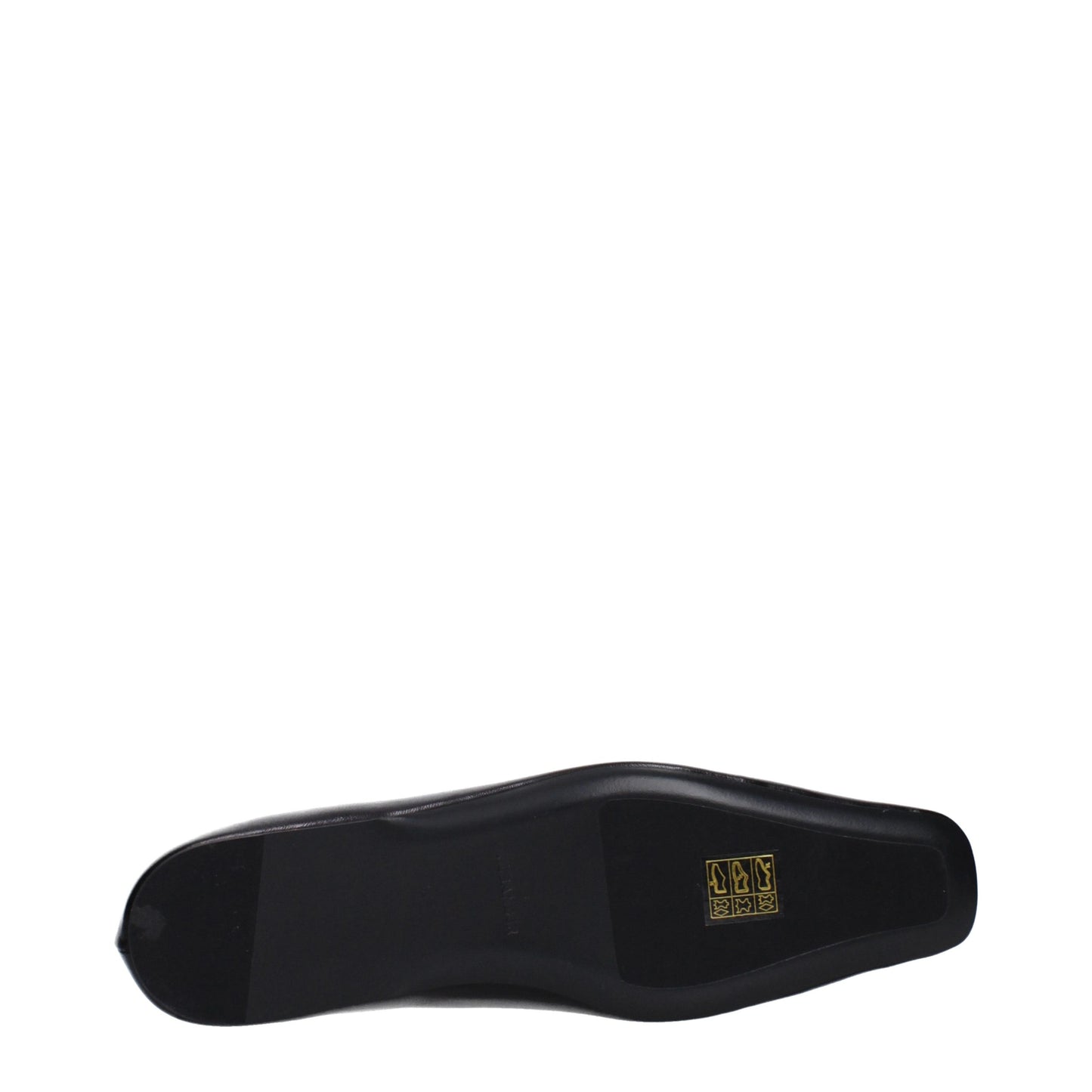 Ballet Flat Shoes by Jil Sander for women in leather black presents a impeccable silhouette as Women's Leather Ballet Flat Shoes, artfully designed with a and a impeccable for a refined, upscale finish.