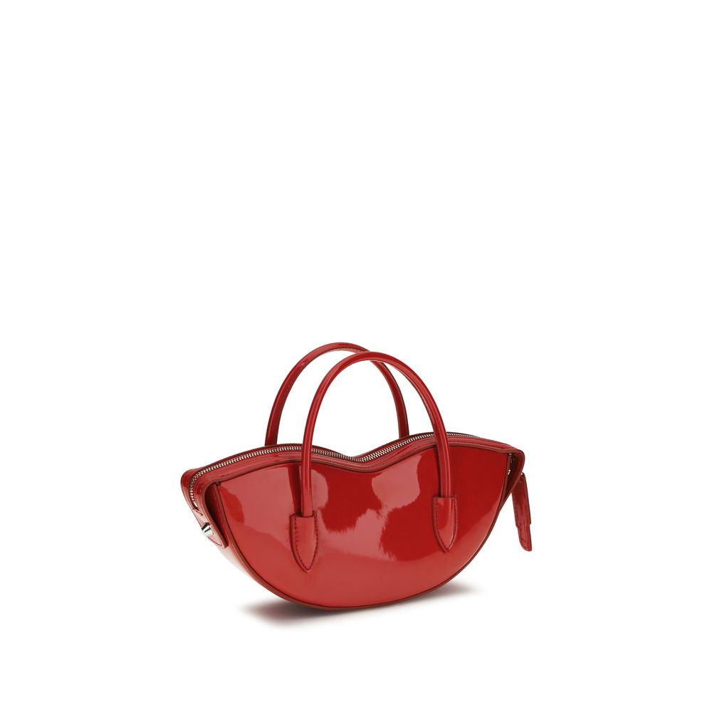 Mini Shoulder Handbag by Fiorucci for women in bos taurus suede calf leather multicolor, silver & signature features a signature silhouette, showcasing a secure zipper and signature external-pockets with versatile shoulder-strap & handle for a sophisticated look.