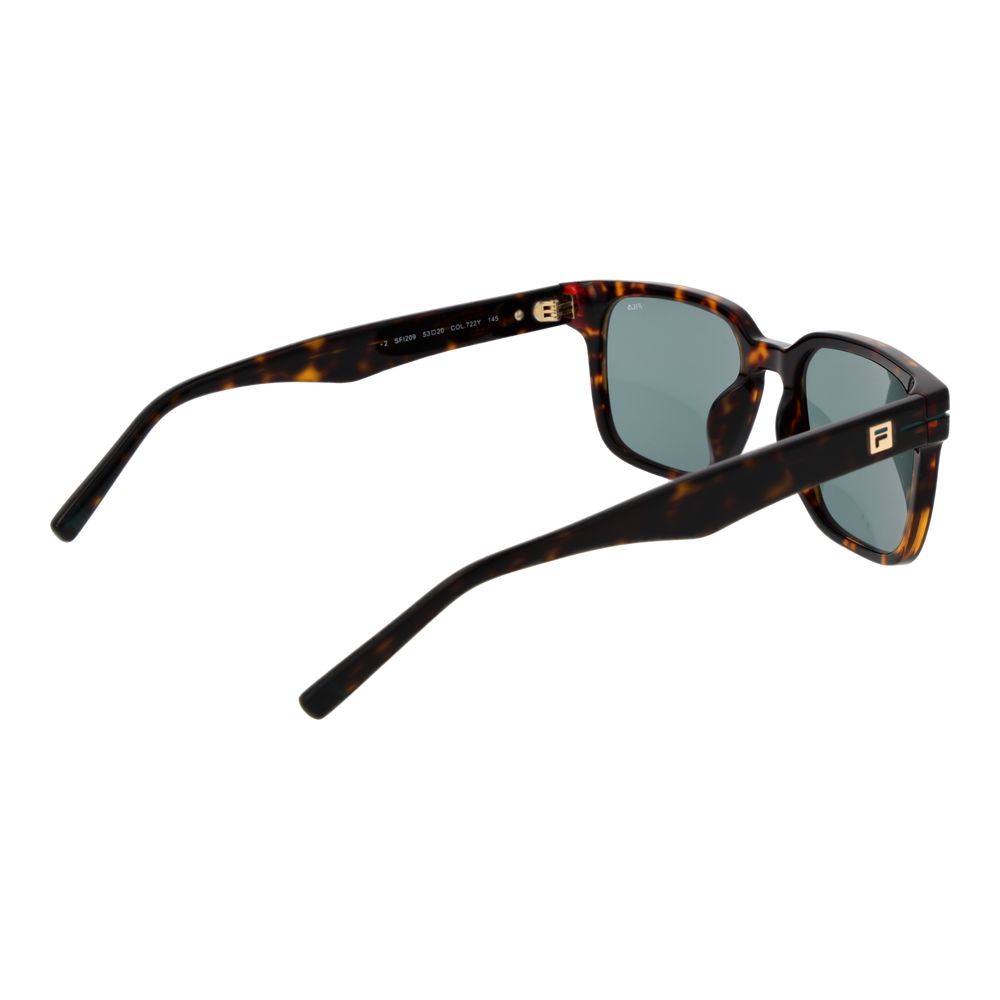 This Sunglasses by Fila for men in cellulose acetate brown presents a sumptuous silhouette, showcasing a sumptuous full-rim square frame design in brown coloured frame and high-performance non-polarized category-2-medium-tint lens.