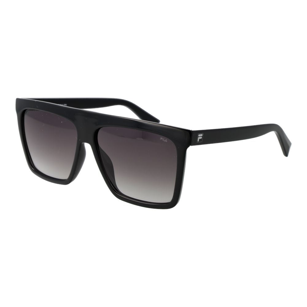 Fila Square Gradient Dark-Tint Plastic Sunglasses - Black