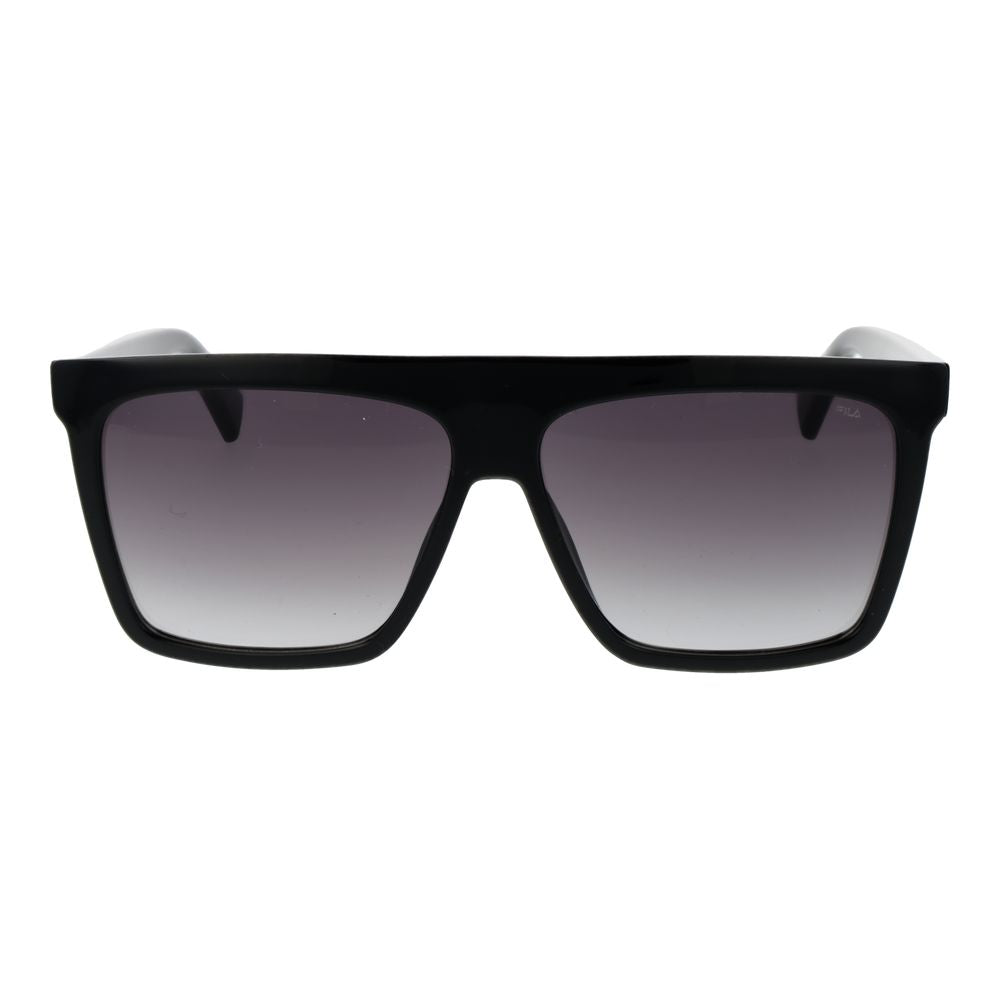 Fila Square Gradient Dark-Tint Plastic Sunglasses - Black