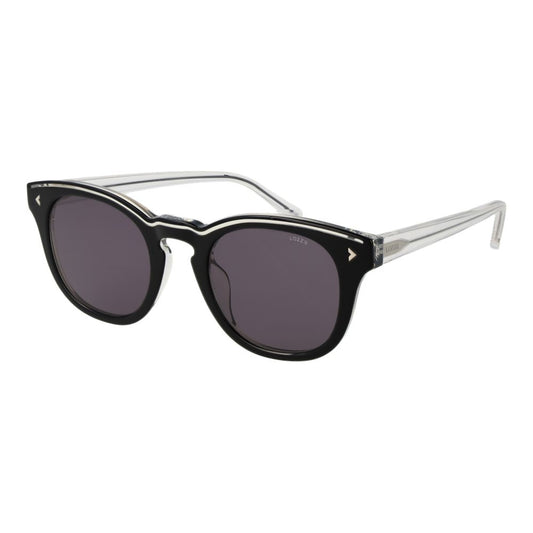 Sunglasses by Lozza for unisex in plastic black showcases a ethereal silhouette, featuring black coloured frame full-rim panto frame design with non-polarized category-3-dark-tint lens for a ethereal finish.