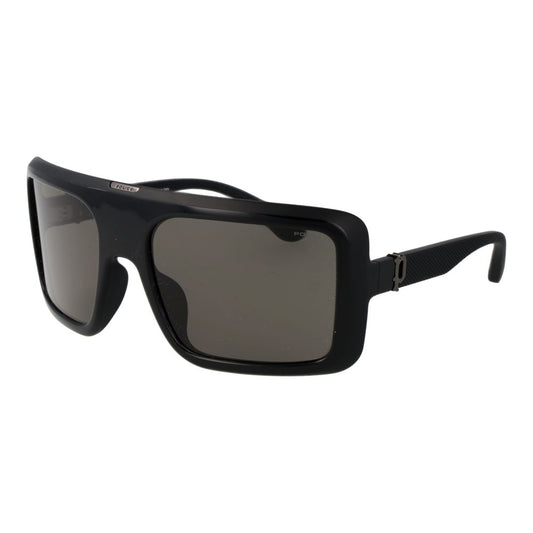Sunglasses by Police for men in plastic and black featuring an opulent full-rim square frame design with a sophisticated black coloured frame finish and high-performance non-polarized category-3-dark-tint lens.