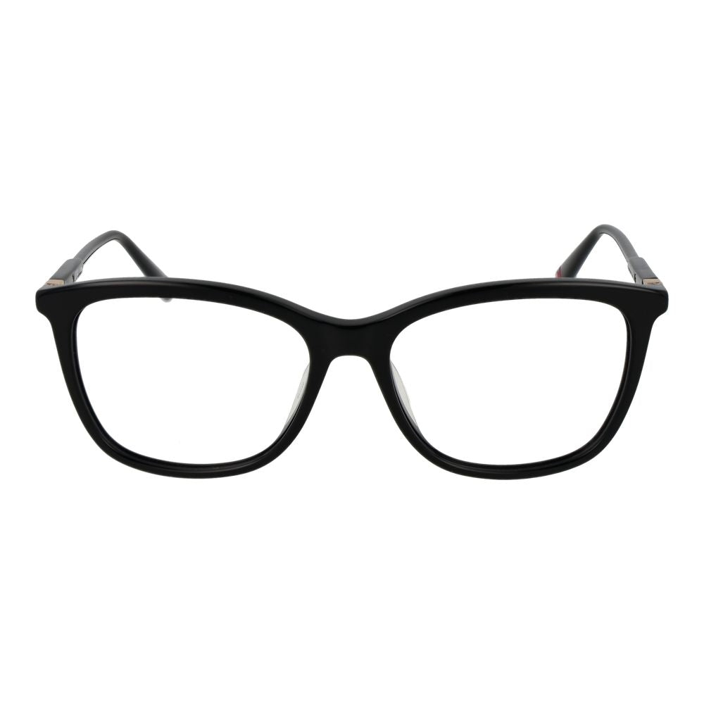 Eyeglasses Frames by Fila for women in plastic and black showcases an refined full-frame frame design featuring a sophisticated black coloured frame for an refined and refined aesthetic.