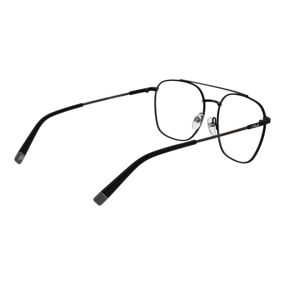 Eyeglasses Frames by Fila for unisex in and black showcases an refined full-frame frame design featuring a sophisticated black coloured frame for an refined and refined aesthetic.