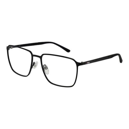Eyeglasses Frames by Fila for men in black showcases a reflective silhouette, artfully incorporating a sophisticated black coloured frame with a distinct full-frame frame design.