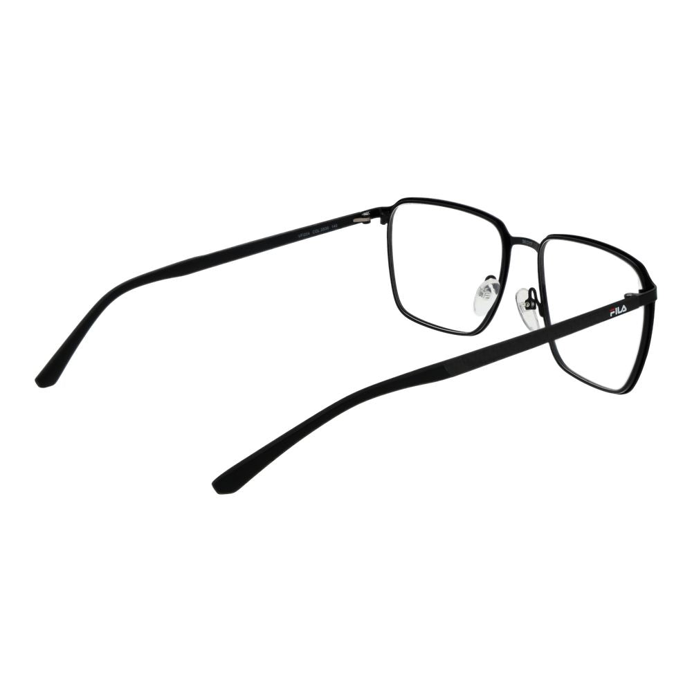 Eyeglasses Frames by Fila for men in black showcases a refined full-frame frame design with a refined black coloured frame finish for a refined and sophisticated look.