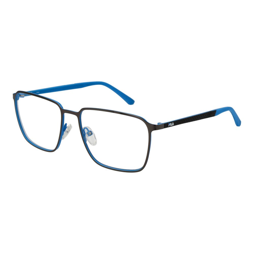 Eyeglasses Frames by Fila for men in and gray showcases a refined silhouette, detailed with a gunmetal coloured frame finish and a sophisticated full-frame frame design.