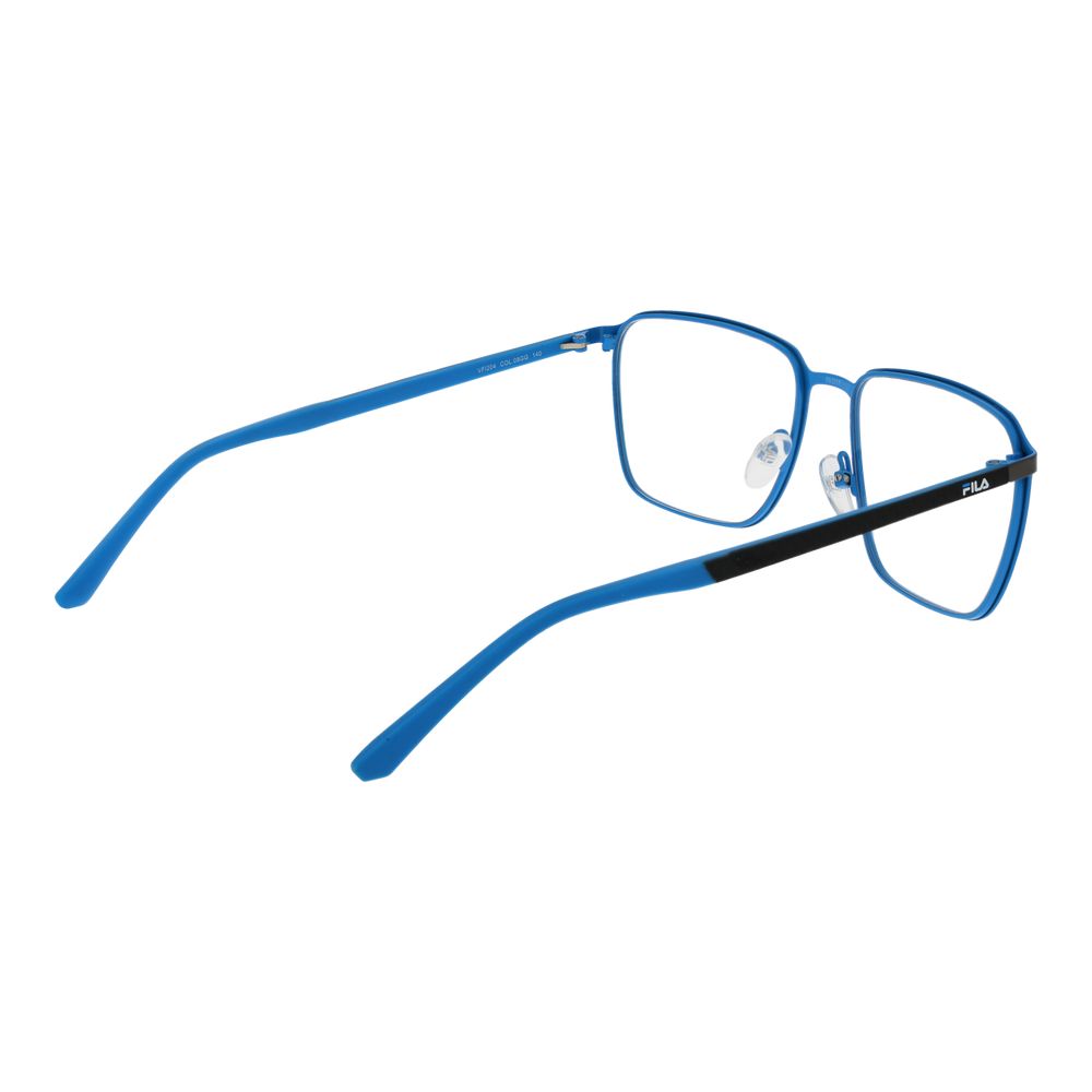 Eyeglasses Frames by Fila for men in gray features an refined silhouette, showcasing the refined gunmetal coloured frame and sophisticated full-frame frame design.