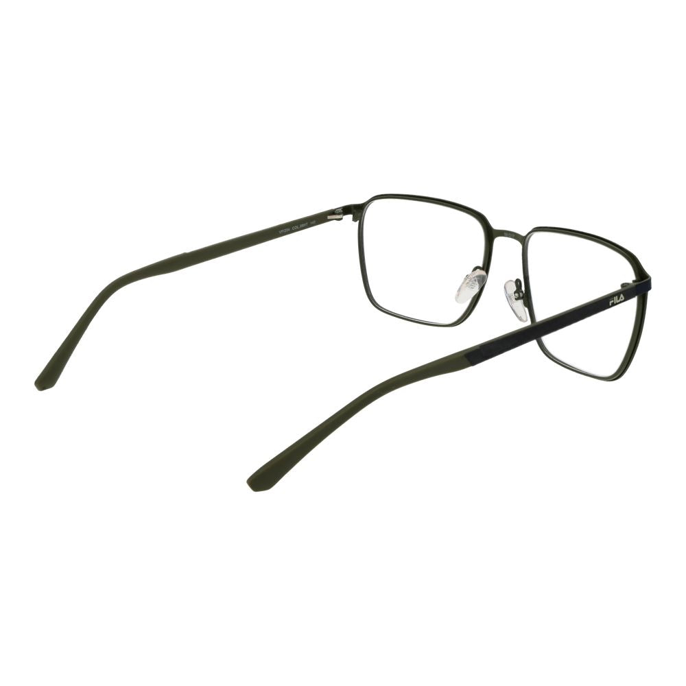 Eyeglasses Frames by Fila for men in blue showcases a reflective silhouette, artfully incorporating a sophisticated blue coloured frame with a distinct full-frame frame design.