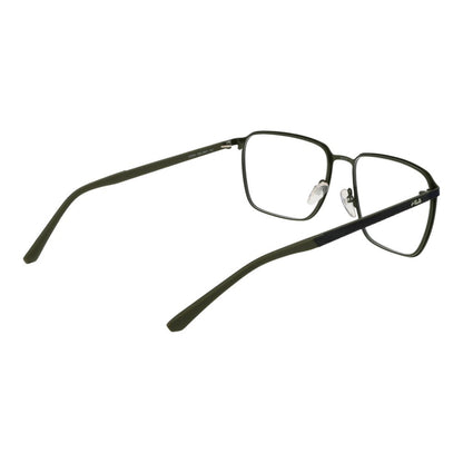Eyeglasses Frames by Fila for men in blue showcases a reflective silhouette, artfully incorporating a sophisticated blue coloured frame with a distinct full-frame frame design.