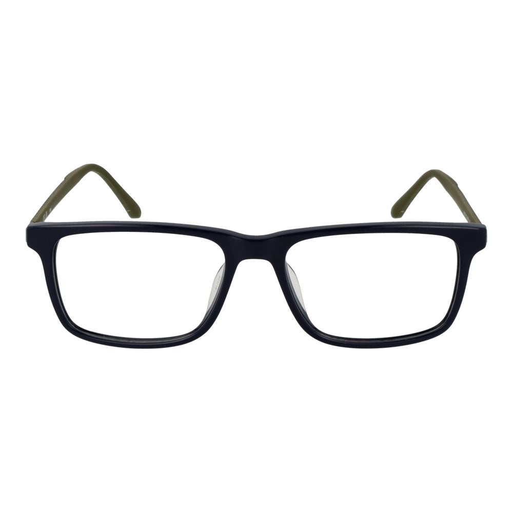 Eyeglasses Frames by Fila for men in rubber blue features an refined silhouette, showcasing a sophisticated blue coloured frame and refined full-frame frame design for a refined look.