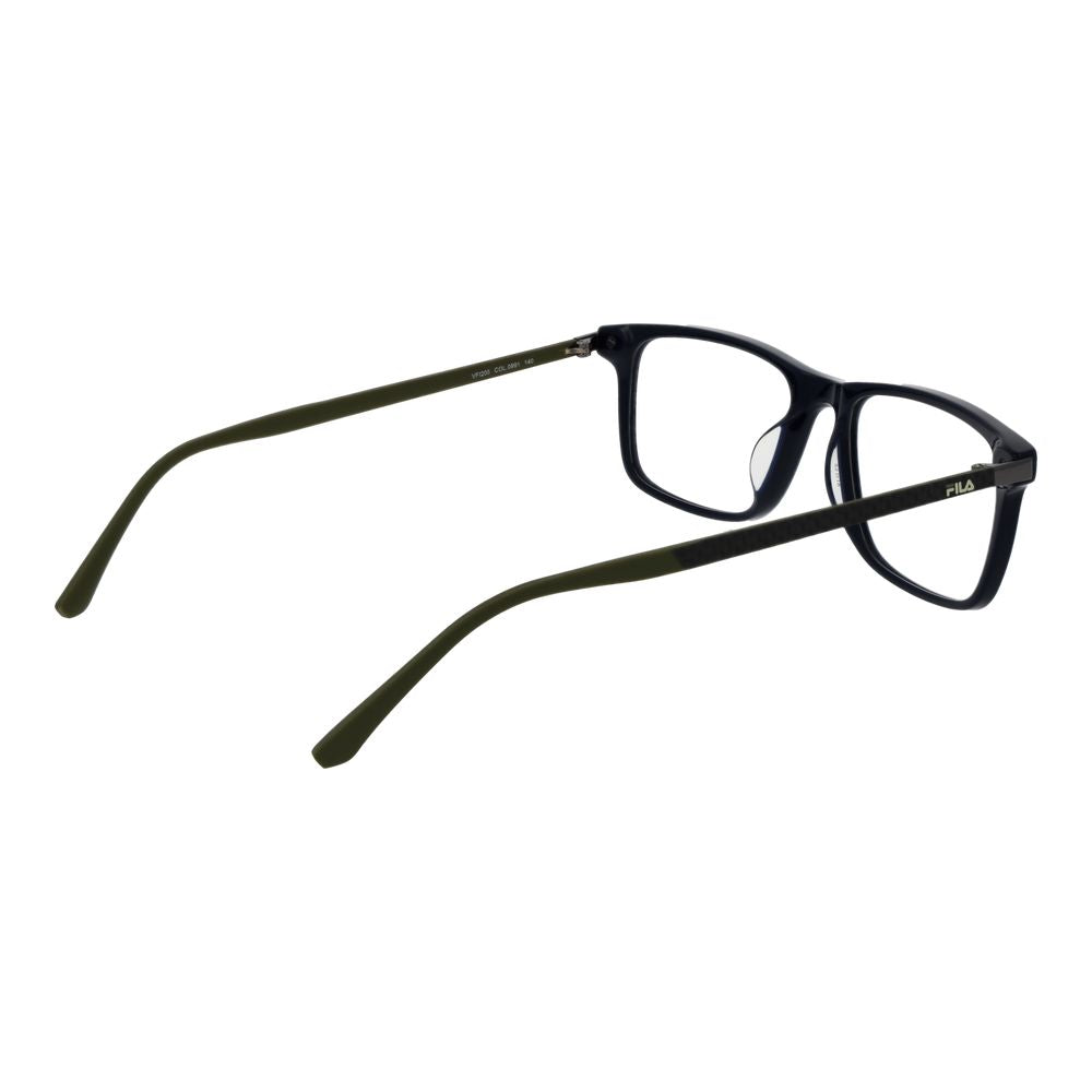Eyeglasses Frames by Fila for men in rubber blue features a refined silhouette, showcasing a refined blue coloured frame and full-frame frame design for a sophisticated, premium look.