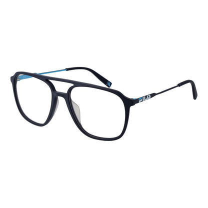 Eyeglasses Frames by Fila for men in metal and blue showcases a refined silhouette, detailed with a blue coloured frame finish and a sophisticated full-frame frame design.