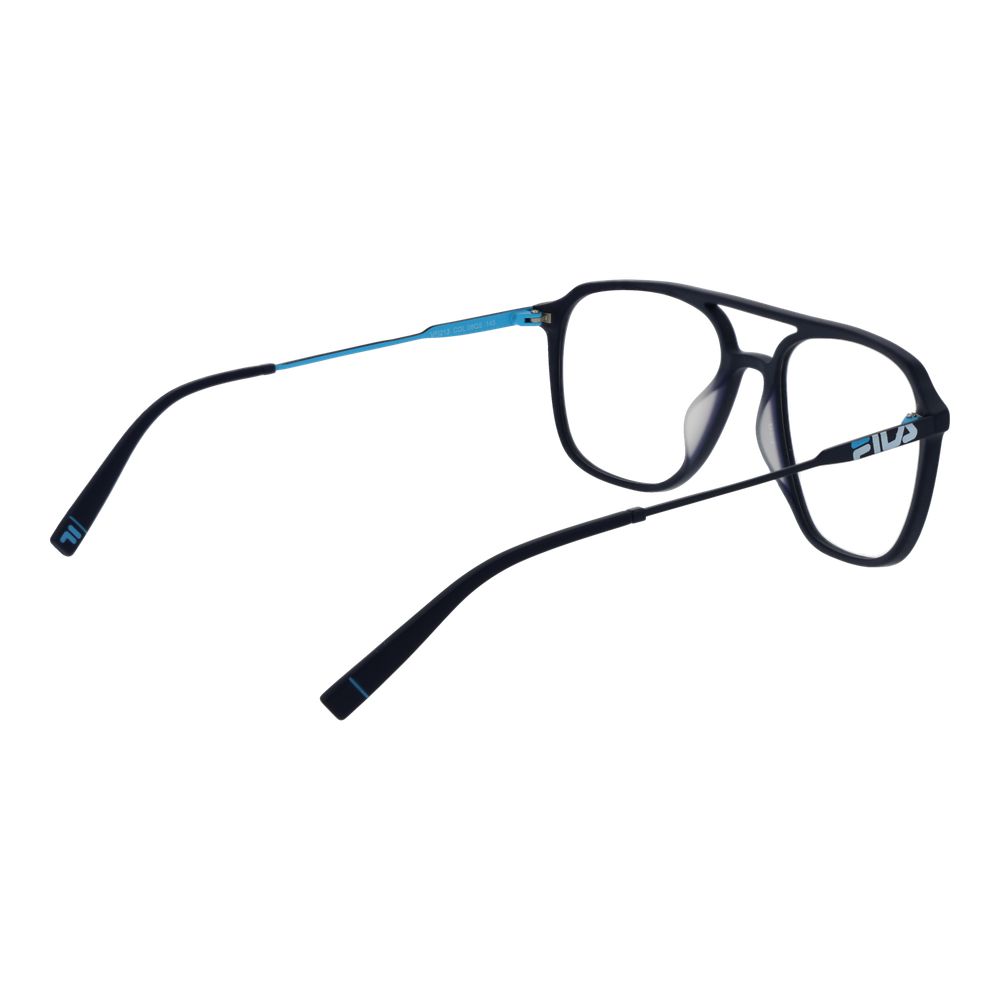 Eyeglasses Frames by Fila for men in metal blue features a refined silhouette, showcasing a refined blue coloured frame and full-frame frame design for a sophisticated, premium look.
