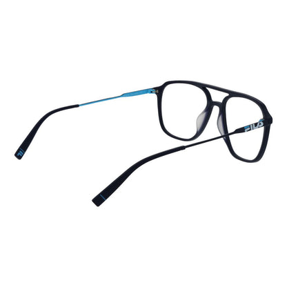 Eyeglasses Frames by Fila for men in metal blue features a refined silhouette, showcasing a refined blue coloured frame and full-frame frame design for a sophisticated, premium look.