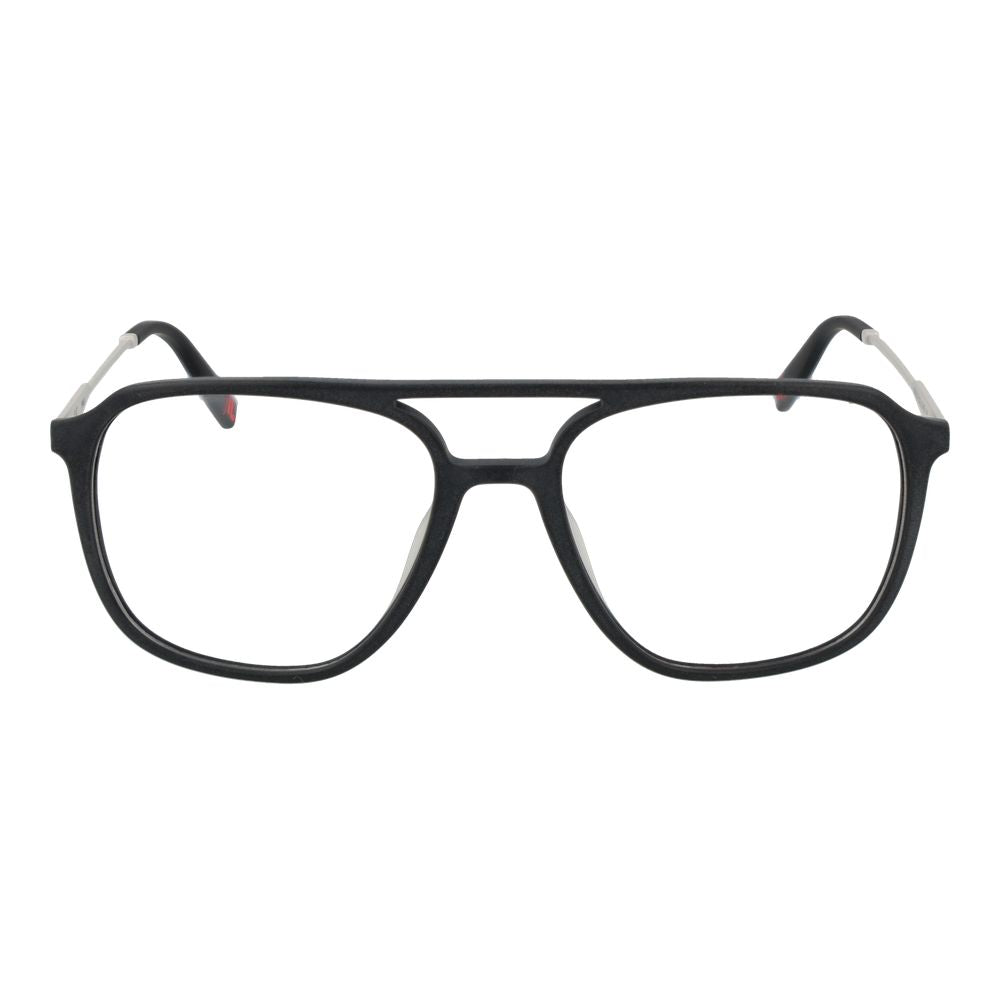 Eyeglasses Frames by Fila for men in plastic gray features a refined silhouette, showcasing a refined gray coloured frame and full-frame frame design for a sophisticated, premium look.