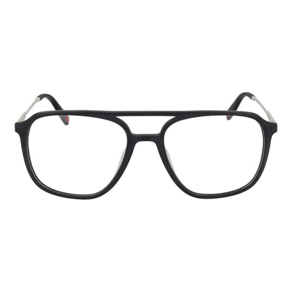 Eyeglasses Frames by Fila for men in plastic gray features a refined silhouette, showcasing a refined gray coloured frame and full-frame frame design for a sophisticated, premium look.