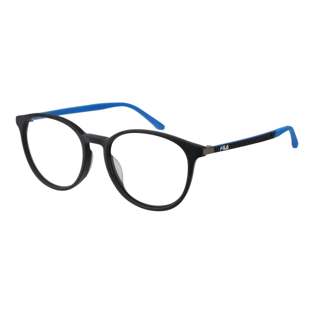 Eyeglasses Frames by Fila for men in rubber gray showcases a reflective silhouette, artfully incorporating a sophisticated gray coloured frame with a distinct full-frame frame design.