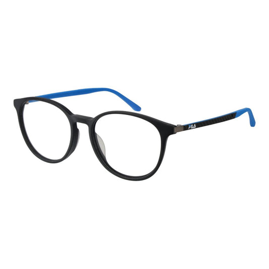 Eyeglasses Frames by Fila for men in rubber gray showcases a reflective silhouette, artfully incorporating a sophisticated gray coloured frame with a distinct full-frame frame design.