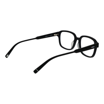 Eyeglasses Frames by Fila for men in cellulose acetate black features an refined silhouette, showcasing a sophisticated black coloured frame and refined full-frame frame design for a refined look.