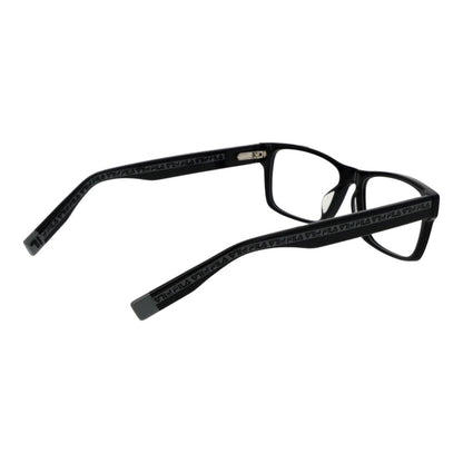 Eyeglasses Frames by Fila for men in cellulose acetate black features an refined silhouette, showcasing the refined black coloured frame and sophisticated full-frame frame design.