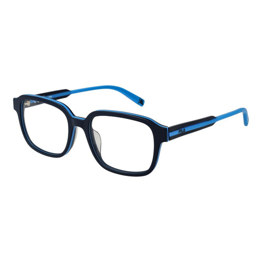 Eyeglasses Frames by Fila for men in cellulose acetate blue showcases a refined full-frame frame design with a refined blue coloured frame finish for a refined and sophisticated look.