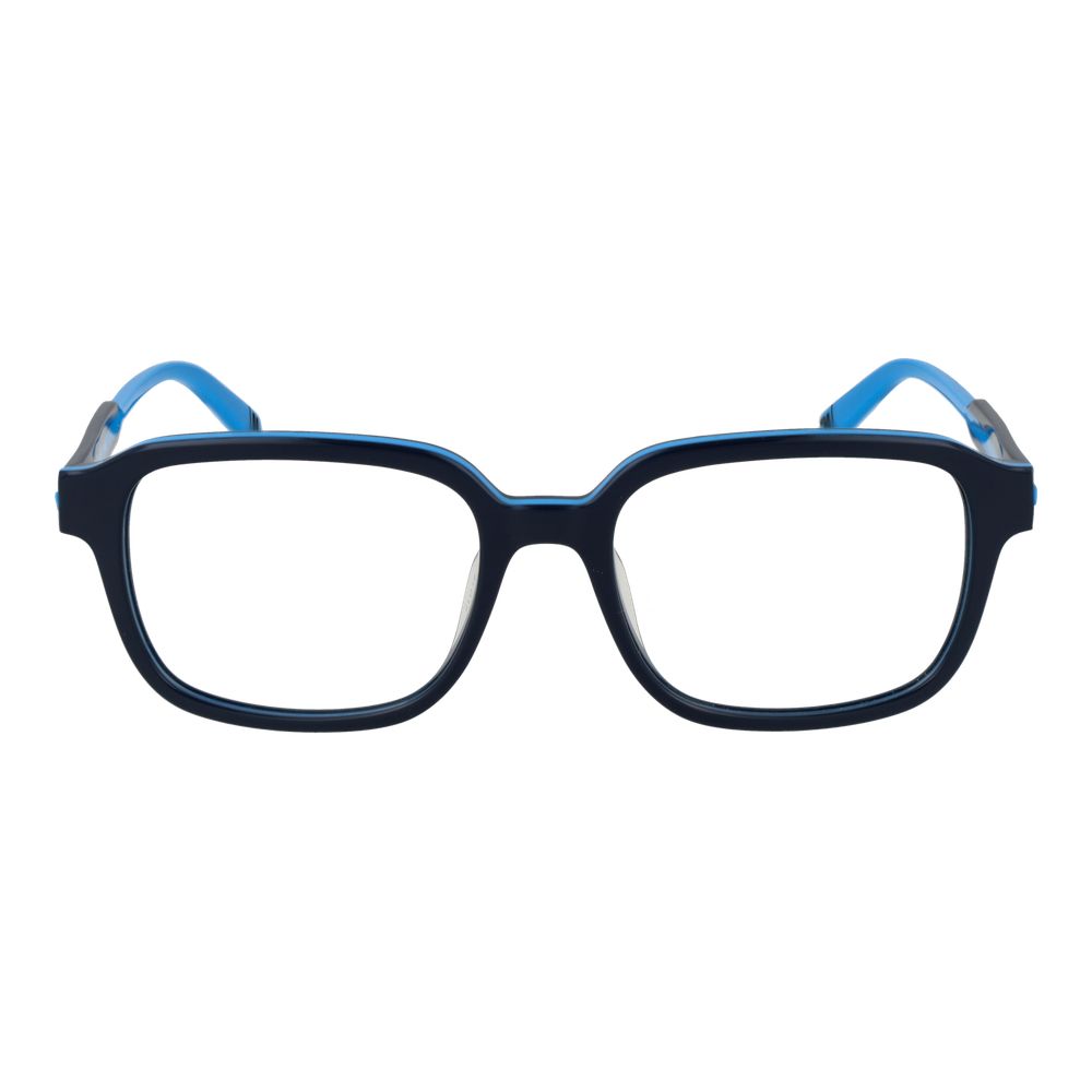 Eyeglasses Frames by Fila for men in cellulose acetate blue features an refined silhouette, showcasing a sophisticated blue coloured frame and refined full-frame frame design for a refined look.