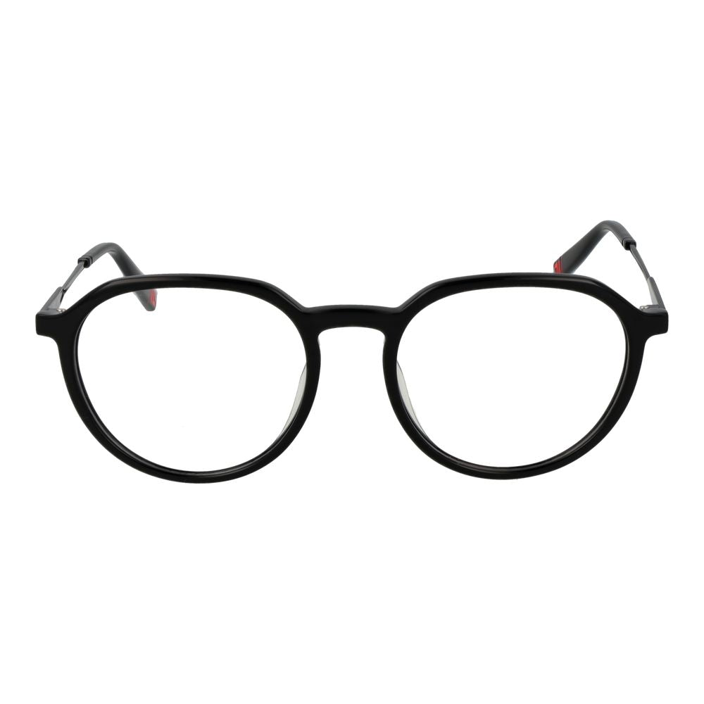 Eyeglasses Frames by Fila for unisex in stainless steel black showcases a refined full-frame frame design with a refined black coloured frame finish for a refined and sophisticated look.