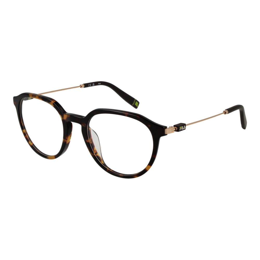 Eyeglasses Frames by Fila for unisex in metal brown features a refined silhouette, showcasing a refined brown coloured frame and full-frame frame design for a sophisticated, premium look.