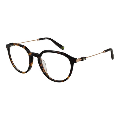 Eyeglasses Frames by Fila for unisex in metal brown features a refined silhouette, showcasing a refined brown coloured frame and full-frame frame design for a sophisticated, premium look.