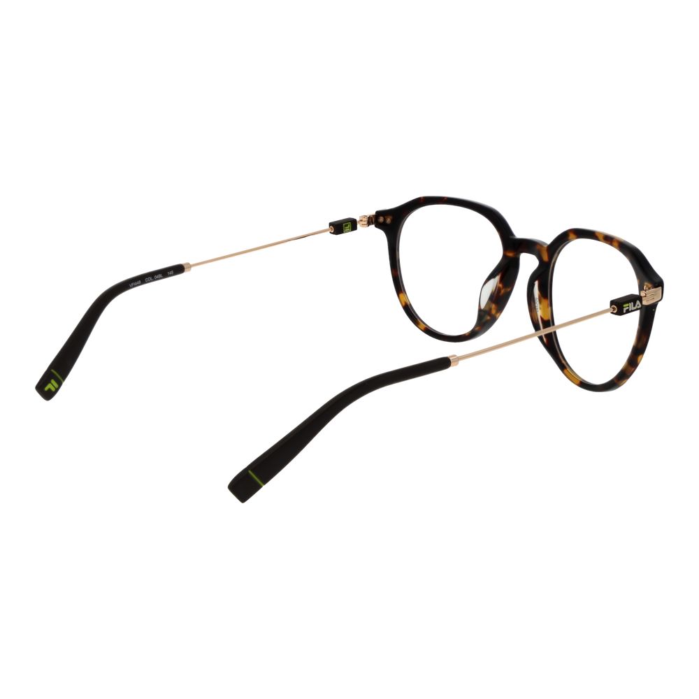 Eyeglasses Frames by Fila for unisex in metal brown showcases a reflective silhouette, artfully incorporating a sophisticated brown coloured frame with a distinct full-frame frame design.