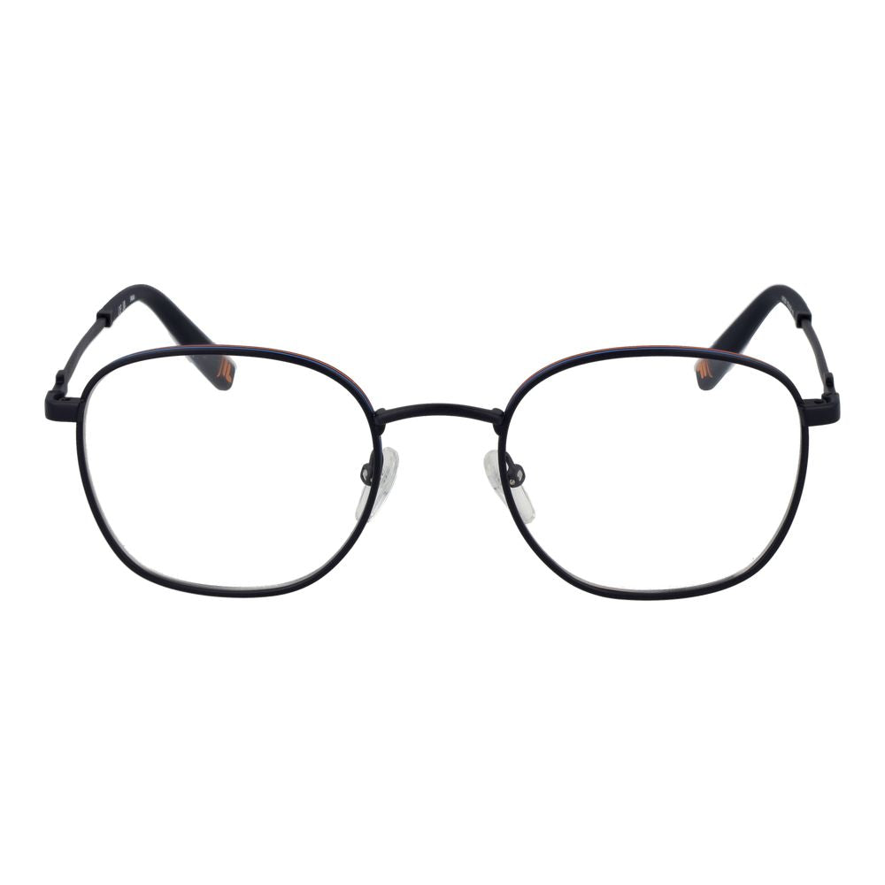Eyeglasses Frames by Fila for unisex in stainless steel blue features a refined silhouette, showcasing a refined blue coloured frame and full-frame frame design for a sophisticated, premium look.