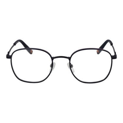 Eyeglasses Frames by Fila for unisex in stainless steel blue features a refined silhouette, showcasing a refined blue coloured frame and full-frame frame design for a sophisticated, premium look.