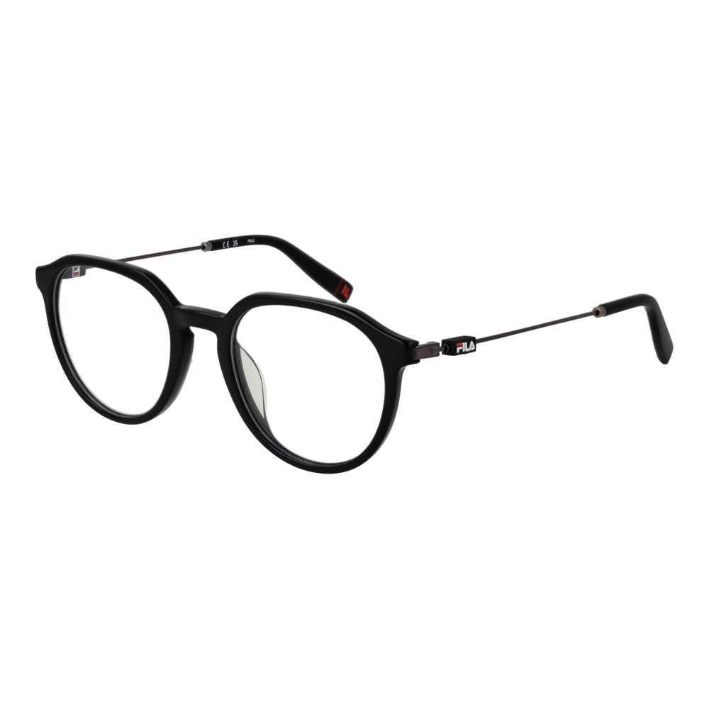 Eyeglasses Frames by Fila for unisex in metal and black showcases a refined silhouette, detailed with a black coloured frame finish and a sophisticated full-frame frame design.