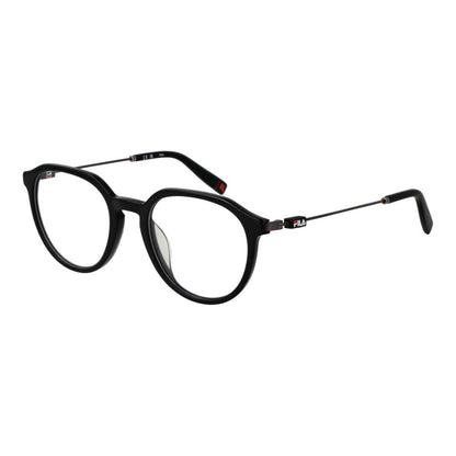 Eyeglasses Frames by Fila for unisex in metal and black showcases a refined silhouette, detailed with a black coloured frame finish and a sophisticated full-frame frame design.