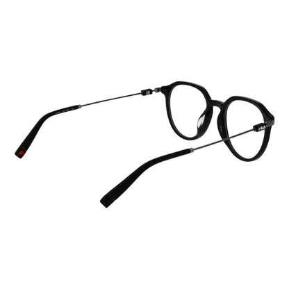 Eyeglasses Frames by Fila for unisex in metal black features an refined silhouette, showcasing a sophisticated black coloured frame and refined full-frame frame design for a refined look.