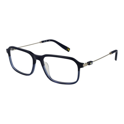Eyeglasses Frames by Fila for men in metal blue showcases a refined full-frame frame design with a refined blue coloured frame finish for a refined and sophisticated look.