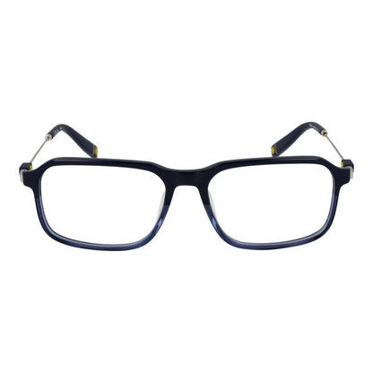 Eyeglasses Frames by Fila for men in metal blue features an refined silhouette, showcasing the refined blue coloured frame and sophisticated full-frame frame design.