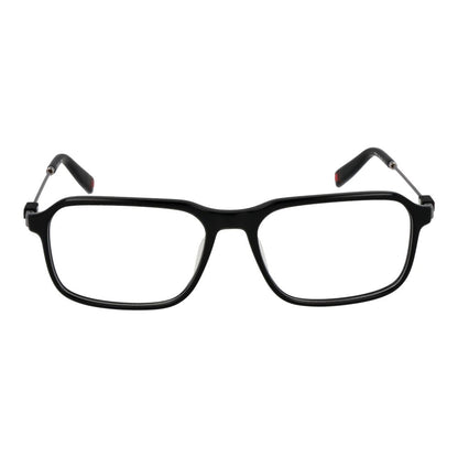 Eyeglasses Frames by Fila for men in metal black features a refined silhouette, showcasing a refined black coloured frame and full-frame frame design for a sophisticated, premium look.