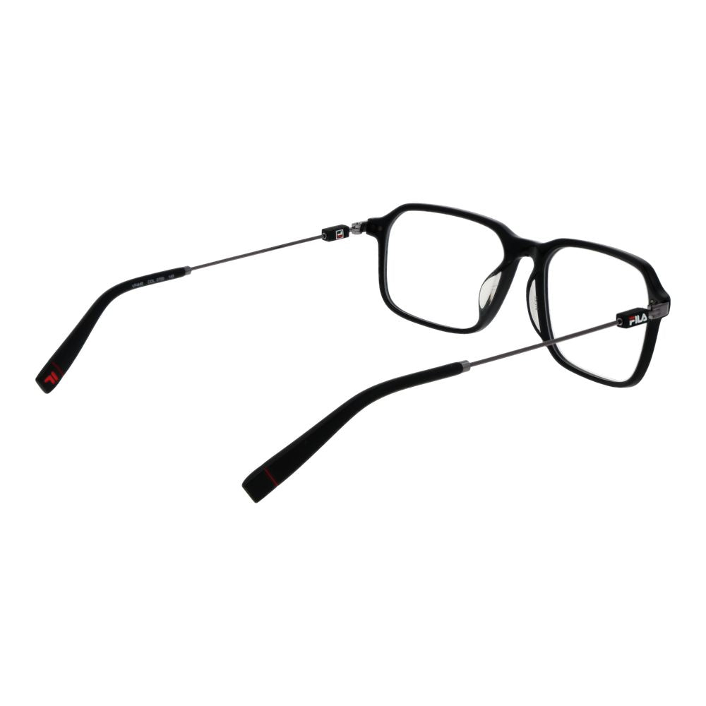 Eyeglasses Frames by Fila for men in metal black showcases a refined full-frame frame design with a refined black coloured frame finish for a refined and sophisticated look.