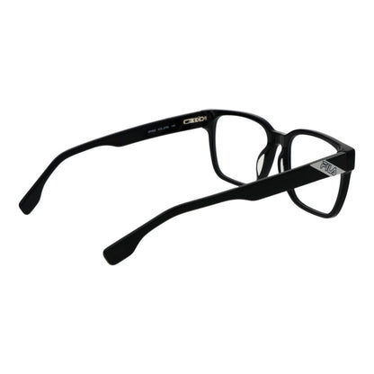 Eyeglasses Frames by Fila for unisex in cellulose acetate black showcases a reflective silhouette, artfully incorporating a sophisticated black coloured frame with a distinct full-frame frame design.