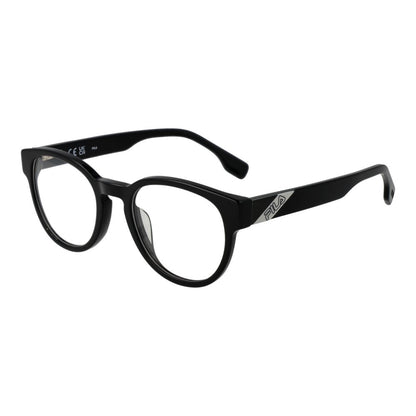 Eyeglasses Frames by Fila for unisex in cellulose acetate black features an refined silhouette, showcasing a sophisticated black coloured frame and refined full-frame frame design for a refined look.