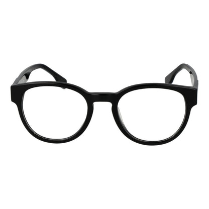 Eyeglasses Frames by Fila for unisex in cellulose acetate black features an refined silhouette, showcasing the refined black coloured frame and sophisticated full-frame frame design.