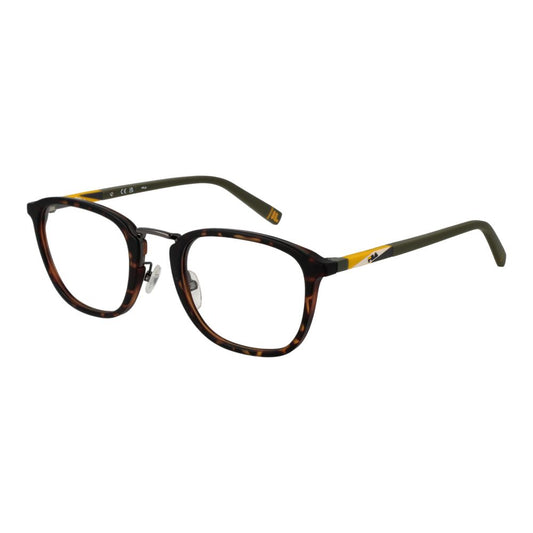Eyeglasses Frames by Fila for unisex in plastic brown features an refined silhouette, showcasing the refined brown coloured frame and sophisticated full-frame frame design.