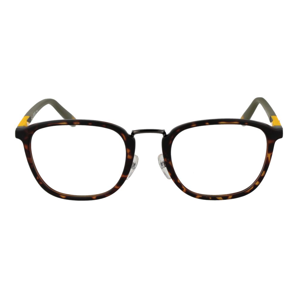 Eyeglasses Frames by Fila for unisex in plastic brown features a refined silhouette, showcasing a refined brown coloured frame and full-frame frame design for a sophisticated, premium look.