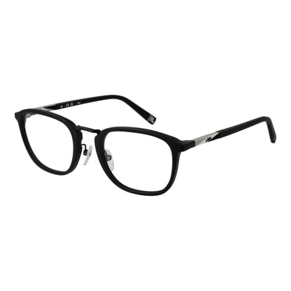 Eyeglasses Frames by Fila for unisex in plastic black features an refined silhouette, showcasing a sophisticated black coloured frame and refined full-frame frame design for a refined look.