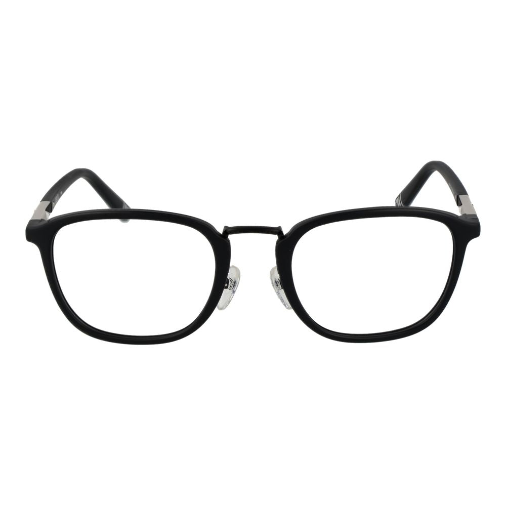 Eyeglasses Frames by Fila for unisex in plastic black features an refined silhouette, showcasing the refined black coloured frame and sophisticated full-frame frame design.