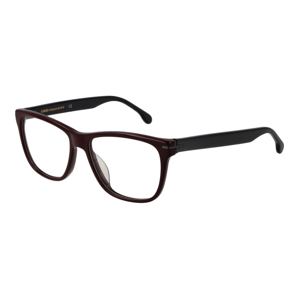 Eyeglasses Frames by Lozza for men in cellulose acetate brown showcases a refined full-frame frame design with a refined brown coloured frame finish for a refined and sophisticated look.